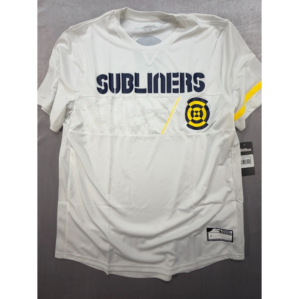 NEw Activision New York Subliners JErsey Shirt White XL Call of Duty